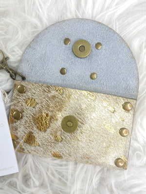 Coleen Acid Washed credit card holder & keychain