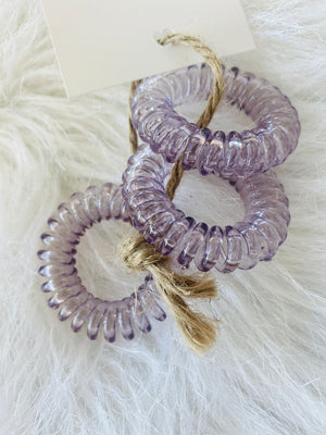 “Surround With Lavender” non-crease ponytail holder