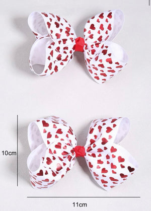 “Hearts and Bows” girl’s hairbows